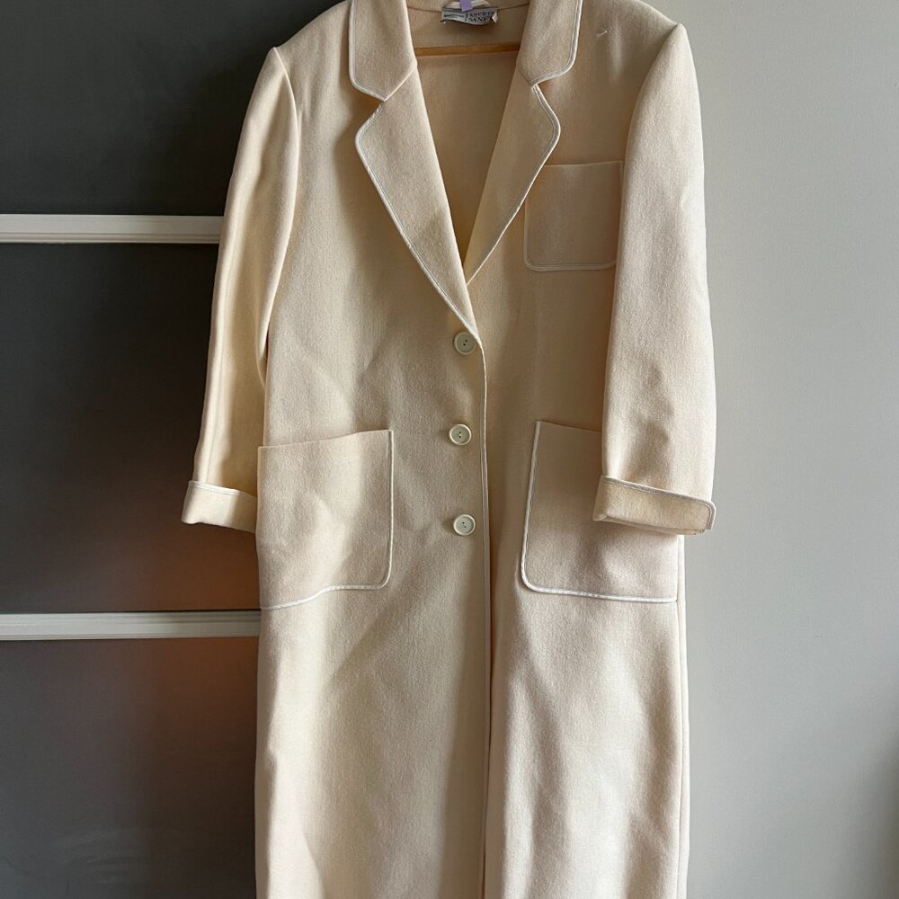Wool Overcoat Cardigan Longline Blazer